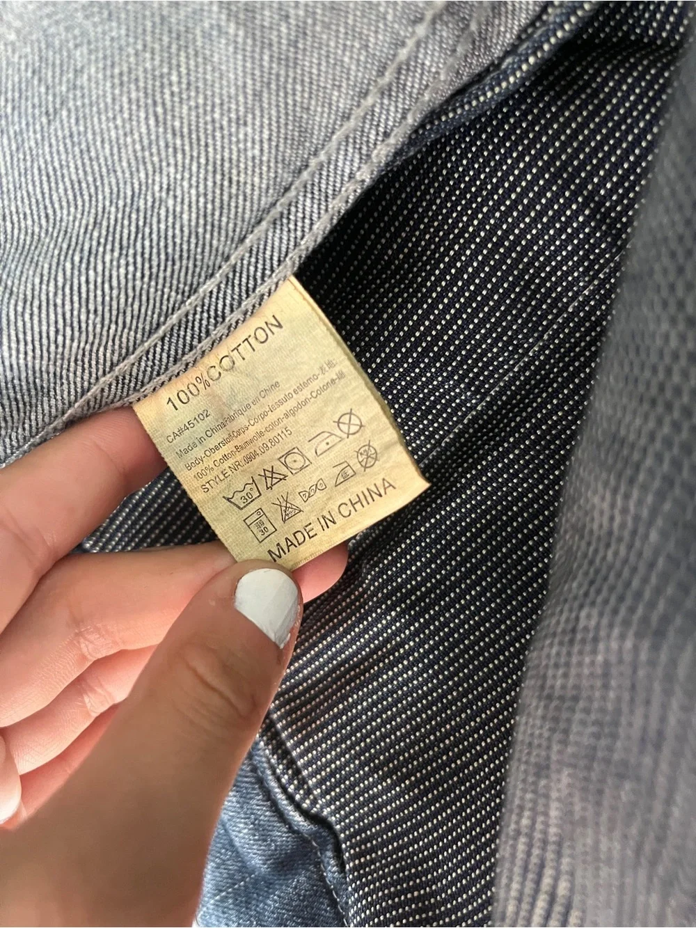 Washed Denim Jacket - Faded Blue